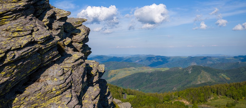 Depuis le Gerbier de jonc, on domine Haute Loire et Ardeche
