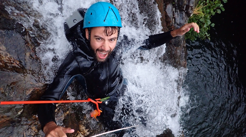 un toboggan génial au canyon de Bramabiau 