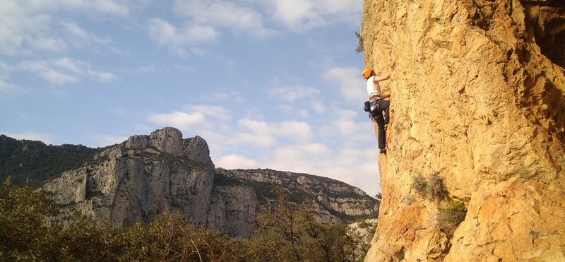 Escalade Grande Voie Saint Guilhem 34